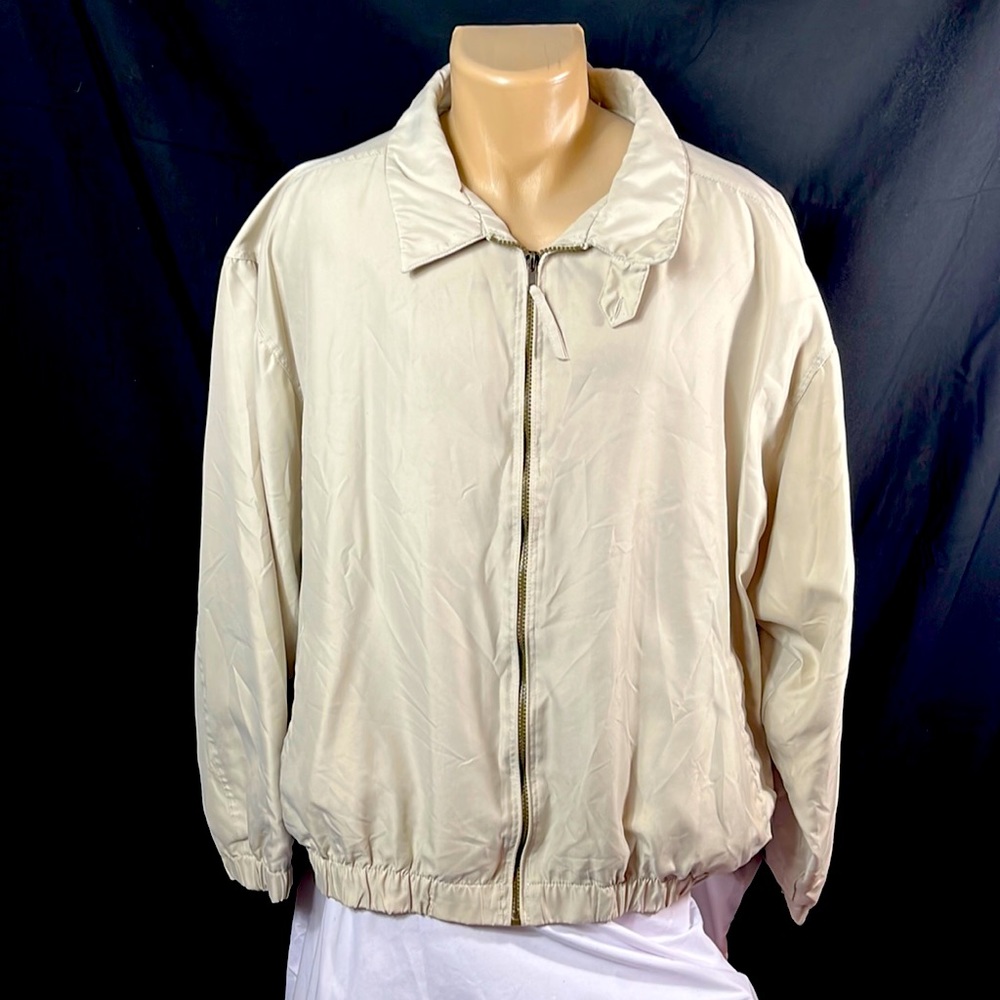 Vintage, cream colored, windbreaker, size XL